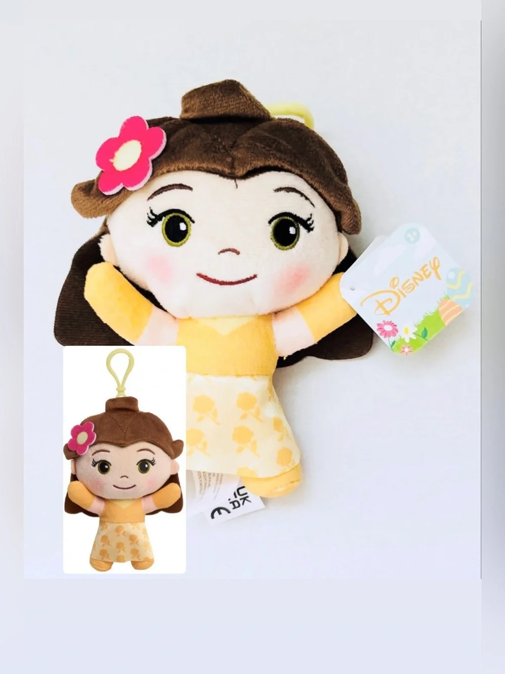 ⭐️5 For 25⭐️ Disney Princess Easter Clip-On Belle Plush